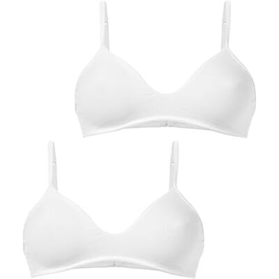 Golden Lady Reggiseno Cotone Conf. 2 Pz, Bianco, Tg4-L Sujetador, 100 Pulgadas, Color Blanco, L (Pack de 2) Mujeres Golden Lady Reggiseno Cotone Conf. 2 Pz, Bianco, Tg4-L Sujetador, 100 Pulgadas, Color Blanco, L (Pack de 2) Mujeres