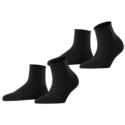 ESPRIT Basic Pure Multipack W Sso algodón lisos 2 pares, Calcetines Mujer, Negro Black 3000, 39-42 ESPRIT Basic Pure Multipack W Sso algodón lisos 2 pares, Calcetines Mujer, Negro Black 3000, 39-42