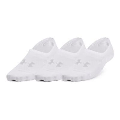 Under Armour UA Breathe Lite Ultra Low 3p Calcetines invisibles para mujer, calcetines deportivos cómodos y transpirables, color blanco/blanco/gris Under Armour UA Breathe Lite Ultra Low 3p Calcetines invisibles para mujer, calcetines deportivos cómodos y transpirables, color blanco/blanco/gris