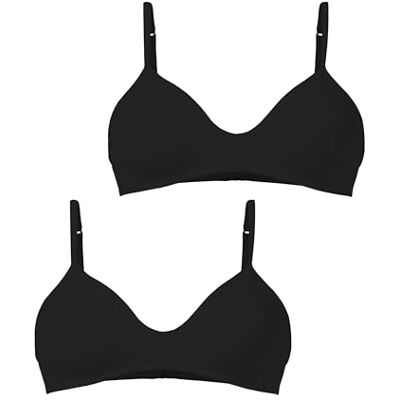 Golden Lady Reggiseno Cotone Conf. 2 Pz, Nero, Tg4-L Sujetador, Negro, L (Pack de 2) Mujeres Golden Lady Reggiseno Cotone Conf. 2 Pz, Nero, Tg4-L Sujetador, Negro, L (Pack de 2) Mujeres