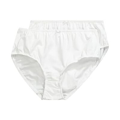 Ulla Popken Slip, 2er Pack, Culotte Mujer, Blanco (Weiss 20), 48 (Talla del Fabricante: 46+) Ulla Popken Slip, 2er Pack, Culotte Mujer, Blanco (Weiss 20), 48 (Talla del Fabricante: 46+)
