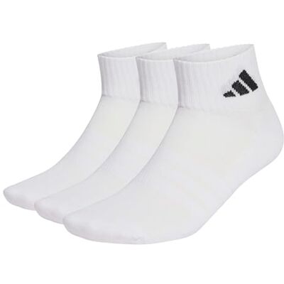 Adidas Unisex adulto Cushioned Sportswear Ankle Socks 3 Pair Pack, white/white/black, 42-45 Adidas Unisex adulto Cushioned Sportswear Ankle Socks 3 Pair Pack, white/white/black, 42-45