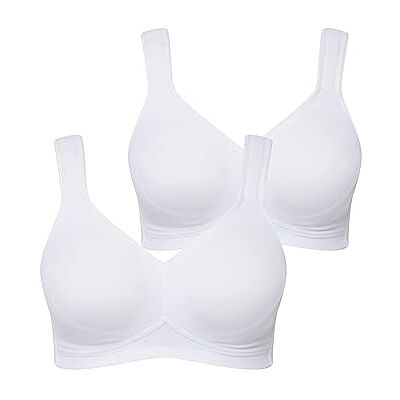 Ulla Popken Sujetador de Microfibra para Mujer, Paquete de 2 Unidades, Copa C-d, Color Blanco Nieve, Talla 115D EU Ulla Popken Sujetador de Microfibra para Mujer, Paquete de 2 Unidades, Copa C-d, Color Blanco Nieve, Talla 115D EU