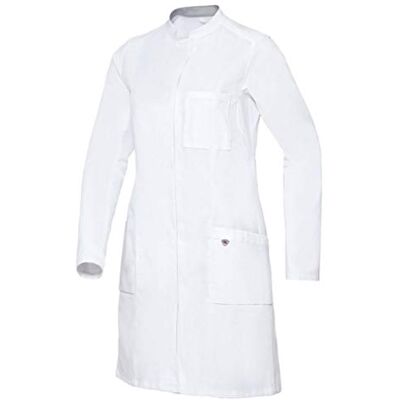 BP -40n Bata médica para mujer, manga larga, sistema de elevación de brazos, 205,00 g/m², algodón puro, blanco, 40 N BP -40n Bata médica para mujer, manga larga, sistema de elevación de brazos, 205,00 g/m², algodón puro, blanco, 40 N
