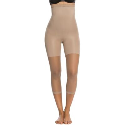 Spanx Transparentes sin pies de Cintura Alta moldeadores Originales Control de núcleo y Muslo Medias sin pies Uso como Ropa Interior Moldeadora, Desnudo/, E Spanx Transparentes sin pies de Cintura Alta moldeadores Originales Control de núcleo y Muslo Medias sin pies Uso como Ropa Interior Moldeadora, Desnudo/, E