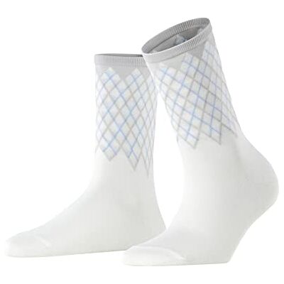 Burlington Mayfair W SO algodón estampado 1 par, Calcetines Mujer, Blanco (Off-White 2049), 36/41 EU Burlington Mayfair W SO algodón estampado 1 par, Calcetines Mujer, Blanco (Off-White 2049), 36/41 EU