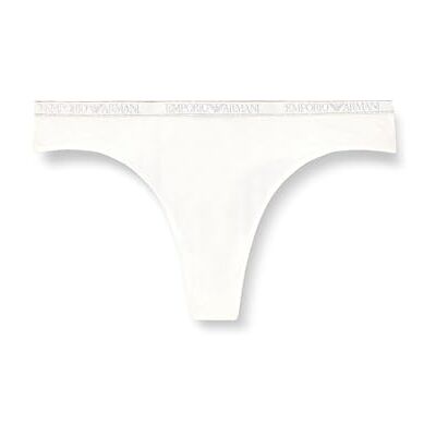 Giorgio Armani Essential Studs Paquete de 2 Bragas Tipo Tanga para Mujer, Color Blanco, Talla XL, Blanco, XL Giorgio Armani Essential Studs Paquete de 2 Bragas Tipo Tanga para Mujer, Color Blanco, Talla XL, Blanco, XL