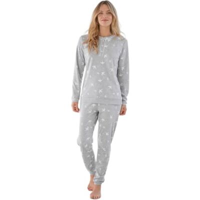 Damart Pijama de Punto Interlock Thermolactyl, XS, Gris PÁJARO Damart Pijama de Punto Interlock Thermolactyl, XS, Gris PÁJARO