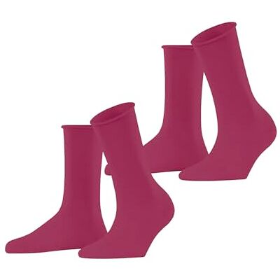 ESPRIT Basic Pure 2-Pack W So algodón lisos 2 pares, Calcetines Mujer, Rosa Pink Berry 8544, 35-38 ESPRIT Basic Pure 2-Pack W So algodón lisos 2 pares, Calcetines Mujer, Rosa Pink Berry 8544, 35-38