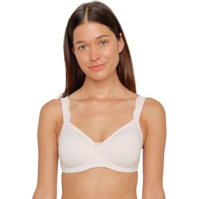 Susa Minimizer Sujetador para Mujer con Aros London I Sujetador para Mujer con Forma de Corte minimizador, Reduce visualmente los Pechos, Copas moldeadas, Tirantes Anchos, Color Carne, 100E Susa Minimizer Sujetador para Mujer con Aros London I Sujetador para Mujer con Forma de Corte minimizador, Reduce visualmente los Pechos, Copas moldeadas, Tirantes Anchos, Color Carne, 100E