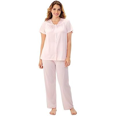 EXQUISITE FORM Conjunto de Pijama de Manga Corta Coloratura Juego, Pink Champagne, XL para Mujer EXQUISITE FORM Conjunto de Pijama de Manga Corta Coloratura Juego, Pink Champagne, XL para Mujer