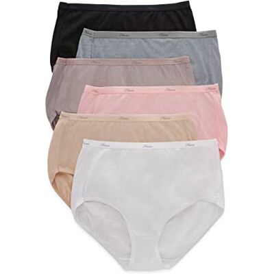 Hanes Women's No Ride Up Cotton Brief 6-Pack Hanes Women's No Ride Up Cotton Brief 6-Pack
