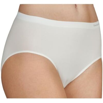 Selene , Braga de Microfibra de Mujer, Braguita Cintura Media-Alta, Sin Costuras, Talla Única, Colección 703, Color Blanco Selene , Braga de Microfibra de Mujer, Braguita Cintura Media-Alta, Sin Costuras, Talla Única, Colección 703, Color Blanco