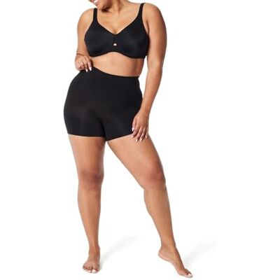Spanx Power Shorty, Malla Moldeadora Mujer, Negro y Negro (Very Black), S Spanx Power Shorty, Malla Moldeadora Mujer, Negro y Negro (Very Black), S