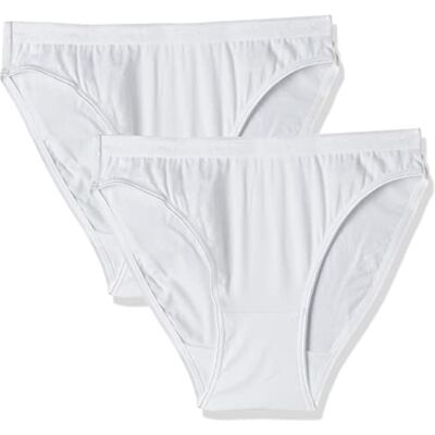 Dim Lote De 2 Slips para Mujer De Puro Algodón Y Talle Alto Mujer x2 Dim Lote De 2 Slips para Mujer De Puro Algodón Y Talle Alto Mujer x2