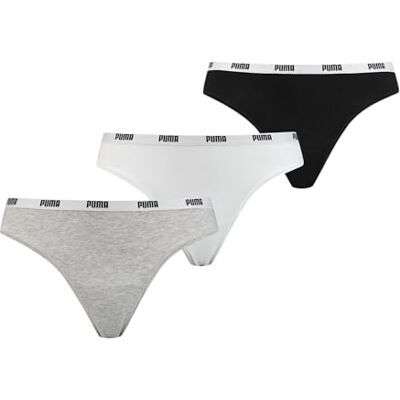 PUMA 015010 String 3P Pack Color: White/Grey/Black Talla: S PUMA 015010 String 3P Pack Color: White/Grey/Black Talla: S
