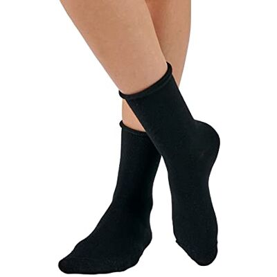 Damart Juego de 2 pares de calcetines de seda y Thermolactyl, 36/38, NEGRO Damart Juego de 2 pares de calcetines de seda y Thermolactyl, 36/38, NEGRO