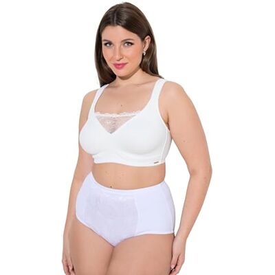 Ulla Popken Mujer Tallas Grandes Tallas Grandes Talla Grande Bralette Encaje Microfibra Sin Aros Copa B F Ulla Popken Mujer Tallas Grandes Tallas Grandes Talla Grande Bralette Encaje Microfibra Sin Aros Copa B F