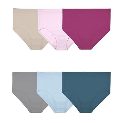 Fruit of the Loom Plus Size Underwear Briefs, Fit For Me, Designed To Fit Your Curves Ropa Interior Mujer (Pack de 5) Fruit of the Loom Plus Size Underwear Briefs, Fit For Me, Designed To Fit Your Curves Ropa Interior Mujer (Pack de 5)