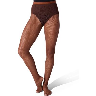 Capezio Women's Professional Fishnet Tight with 1" Elasticized Waistband – Soft Nylon Sock Lining for Comfort, Solid Foot Pads, Perfect for Dance, Porcelain, Small Capezio Women's Professional Fishnet Tight with 1" Elasticized Waistband – Soft Nylon Sock Lining for Comfort, Solid Foot Pads, Perfect for Dance, Porcelain, Small