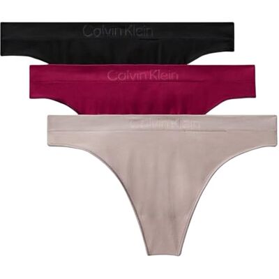 Calvin Tanga para Mujer, Paquete de 3 Unidades, LV00QD5211, Beige (Negro/visón/Rojo Remolacha), Talla L, Beige (Negro/visón/Rojo Remolacha), L Calvin Tanga para Mujer, Paquete de 3 Unidades, LV00QD5211, Beige (Negro/visón/Rojo Remolacha), Talla L, Beige (Negro/visón/Rojo Remolacha), L