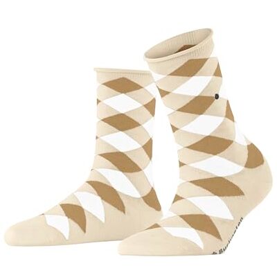 Burlington Sandy W Sso algodón estampados 1 par, Calcetines Mujer, Beis Cream 4011, 36-41 Burlington Sandy W Sso algodón estampados 1 par, Calcetines Mujer, Beis Cream 4011, 36-41