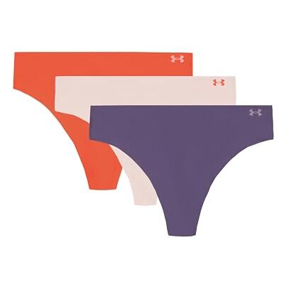 Under Armour Pack de 3 Tangas Invisibles Pure Stretch para Mujer – Ajuste sin Costuras, Sin Marcas, Ultraligero, Comodidad Todo el Día Under Armour Pack de 3 Tangas Invisibles Pure Stretch para Mujer – Ajuste sin Costuras, Sin Marcas, Ultraligero, Comodidad Todo el Día
