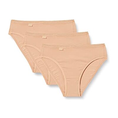 Sloggi 24/7 Cotton Tai C3P, Slip, Mujer, Marrón (Brush), 48 Sloggi 24/7 Cotton Tai C3P, Slip, Mujer, Marrón (Brush), 48