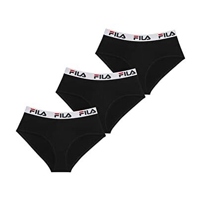 FILA Bragas Mujer Algodón, Ropa Interior Mujer, cómoda y suave (lote de 3) FILA Bragas Mujer Algodón, Ropa Interior Mujer, cómoda y suave (lote de 3)