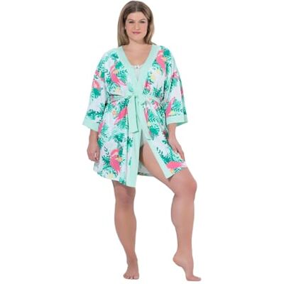 Ulla Popken Kimono para mujer, tallas grandes, tallas grandes Ulla Popken Kimono para mujer, tallas grandes, tallas grandes