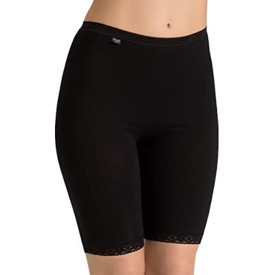 Sloggi Basic+ Long, Bragas Mujer, Negro (Black), 44 Sloggi Basic+ Long, Bragas Mujer, Negro (Black), 44