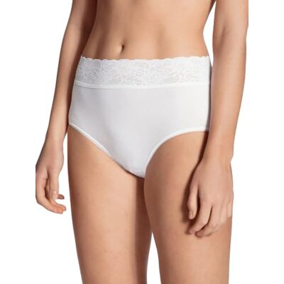 Calida Iconics Braga Midi para Mujer, 100% algodón, con Encaje Calida Iconics Braga Midi para Mujer, 100% algodón, con Encaje