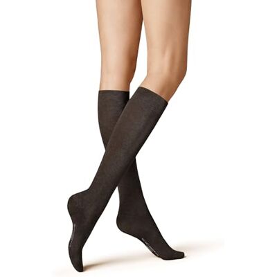 Kunert Fly&Care KSD Calcetines hasta la Rodilla de Punto para Mujer, Brown-Mel, 39-40 EU Kunert Fly&Care KSD Calcetines hasta la Rodilla de Punto para Mujer, Brown-Mel, 39-40 EU
