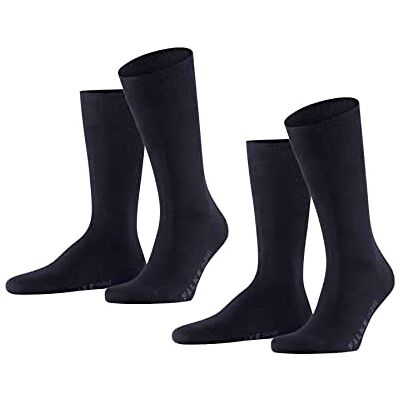 FALKE hombre Swing 2-Pack calcetines transpirable algodón fina costura plana suave reforzada para dedos de los pies sin presión liso elegante looks informales de negocios multipack 2 pares FALKE hombre Swing 2-Pack calcetines transpirable algodón fina costura plana suave reforzada para dedos de los pies sin presión liso elegante looks informales de negocios multipack 2 pares
