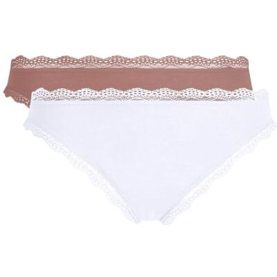 Dim Damen – Baumwoll-Spitzen-Slip, Bequem und weich Atmungsaktiver und femininer Slip für den Alltag Klassische Passform Dim Damen – Baumwoll-Spitzen-Slip, Bequem und weich Atmungsaktiver und femininer Slip für den Alltag Klassische Passform