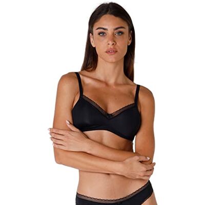 Lovable My Daily Comfort Sujetador, Negro (Black 004), 75 B para Mujer Lovable My Daily Comfort Sujetador, Negro (Black 004), 75 B para Mujer