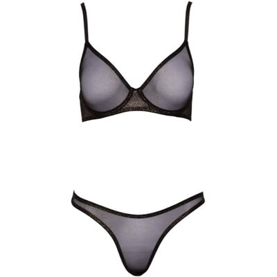 COTTELLI Collection Ropa interior erótica de cuero y látex para mujer BH Set geformt 80C/L COTTELLI Collection Ropa interior erótica de cuero y látex para mujer BH Set geformt 80C/L