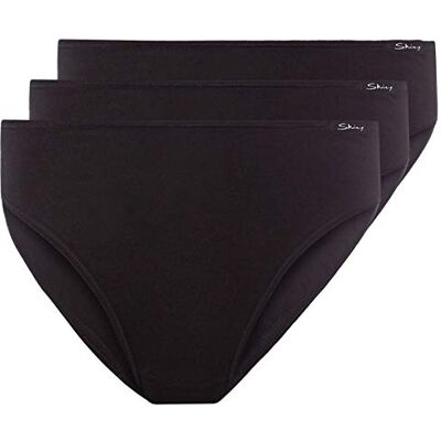 Skiny Mujer Essentials Women Rio Slip 3er Pack Bragas Mujer Not Applicable, Negro (Black 7662), 42 (Talla del Fabricante: 40) Skiny Mujer Essentials Women Rio Slip 3er Pack Bragas Mujer Not Applicable, Negro (Black 7662), 42 (Talla del Fabricante: 40)