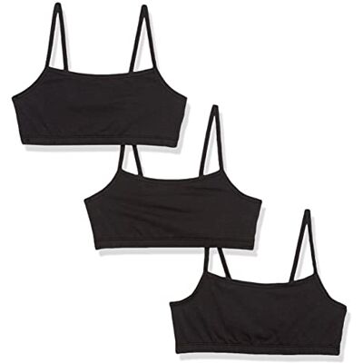 Hanes Sujetador para Mujer, Black Pack 3, S Hanes Sujetador para Mujer, Black Pack 3, S