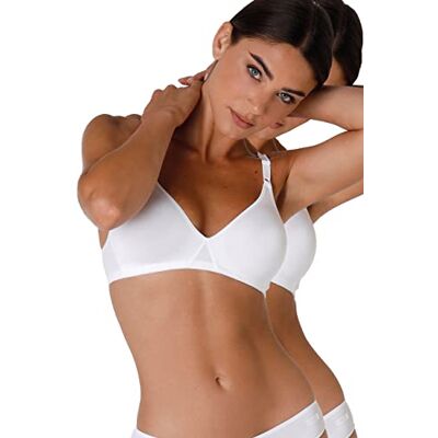 Lovable Cotton Line Sujetador (Pack de 2) Mujer, Color Blanco., 95B Lovable Cotton Line Sujetador (Pack de 2) Mujer, Color Blanco., 95B