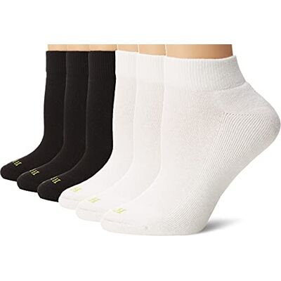 HUE Women's Quarter Top Sock with Cushion, 6-Pack HUE Women's Quarter Top Sock with Cushion, 6-Pack