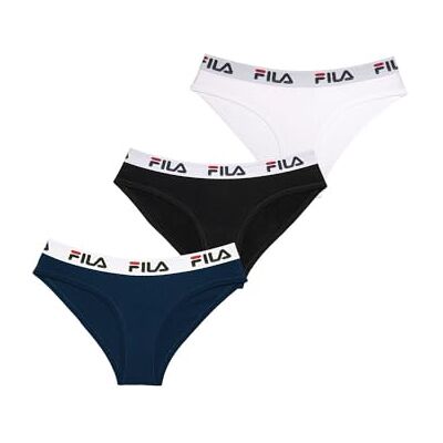 FILA Bragas Mujer Algodón, Ropa Interior Mujer, cómoda y suave (lote de 3) FILA Bragas Mujer Algodón, Ropa Interior Mujer, cómoda y suave (lote de 3)