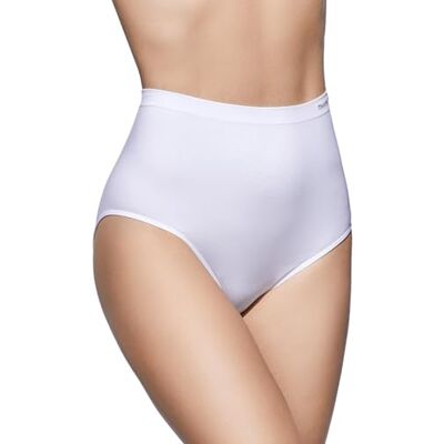 Selene , Braga de Mujer Cintura Alta Maxi, en Microfibra Suave, Braguita Sin Costuras, Talla Única, Colección 704, Color Blanco Selene , Braga de Mujer Cintura Alta Maxi, en Microfibra Suave, Braguita Sin Costuras, Talla Única, Colección 704, Color Blanco