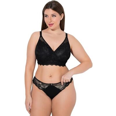 Ulla Popken Mujer Tallas Grandes Tallas Grandes Talla Grande Bralette Encaje Sin Aros Copa B E Ulla Popken Mujer Tallas Grandes Tallas Grandes Talla Grande Bralette Encaje Sin Aros Copa B E