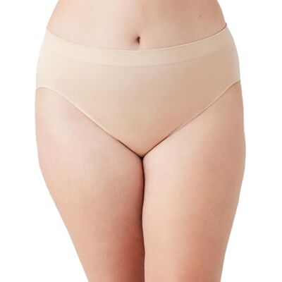 Wacoal Women's B-Smooth Hi-Cut Panty, Naturally Nude, Small Wacoal Women's B-Smooth Hi-Cut Panty, Naturally Nude, Small