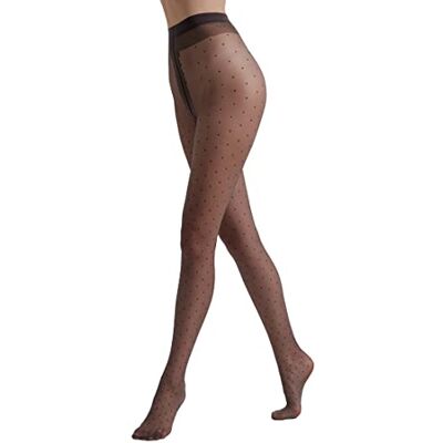 Conte elegant Panty mujer estampado lunares panty mujer extra elastico lunares DOTS Lycra color Grafito tamaño 3 Conte elegant Panty mujer estampado lunares panty mujer extra elastico lunares DOTS Lycra color Grafito tamaño 3