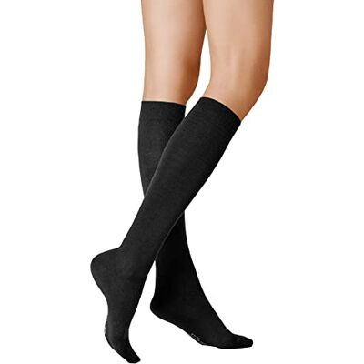 Kunert Calcetines hasta la rodilla de algodón de lana suave para mujer, 100 DEN, negro (negro 0070), 2.5/5, Negro (Black 0070), 2.5-5 Kunert Calcetines hasta la rodilla de algodón de lana suave para mujer, 100 DEN, negro (negro 0070), 2.5/5, Negro (Black 0070), 2.5-5