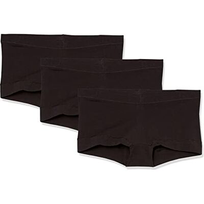Maidenform Underwear, Stretch Cotton Boyshort Panties for Women, Assorted, 3-Pack Ropa Interior para Hombre, Black 3pcs, L (Pack de 3) para Mujer Maidenform Underwear, Stretch Cotton Boyshort Panties for Women, Assorted, 3-Pack Ropa Interior para Hombre, Black 3pcs, L (Pack de 3) para Mujer
