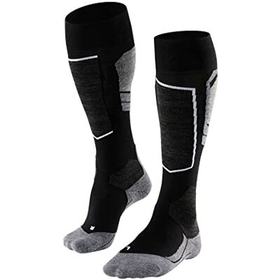 FALKE SK4 Advanced M Kh lana hilo funcional finos cálidos 1 par, Calcetines de esquí Hombre, Negro Black-Mix 3010, 46-48 FALKE SK4 Advanced M Kh lana hilo funcional finos cálidos 1 par, Calcetines de esquí Hombre, Negro Black-Mix 3010, 46-48