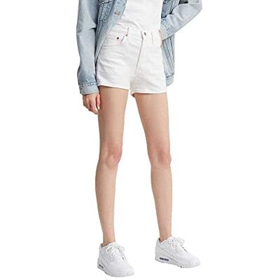 Levi's 501 Original Short, Pantalónes Cortos Mujer, Blanco (In The Clouds), 23W Levi's 501 Original Short, Pantalónes Cortos Mujer, Blanco (In The Clouds), 23W